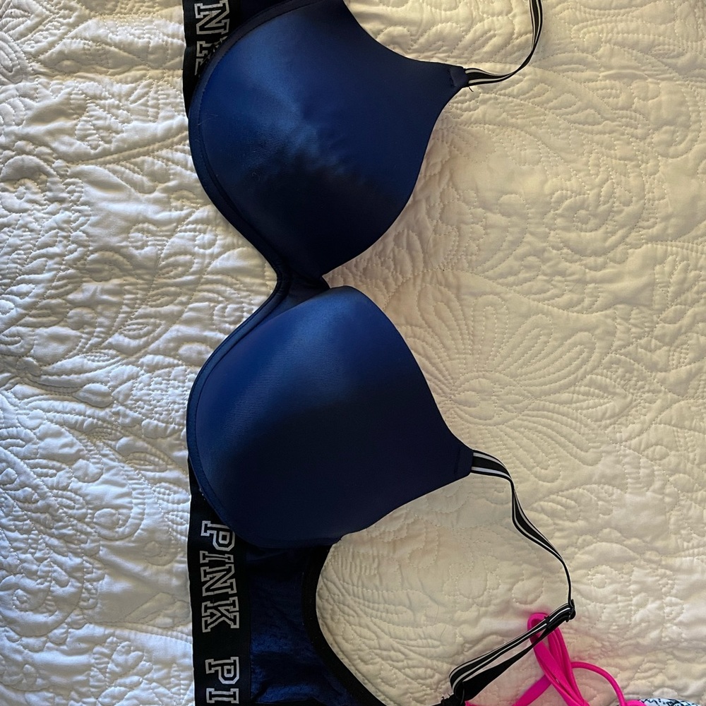 Pink push up bra